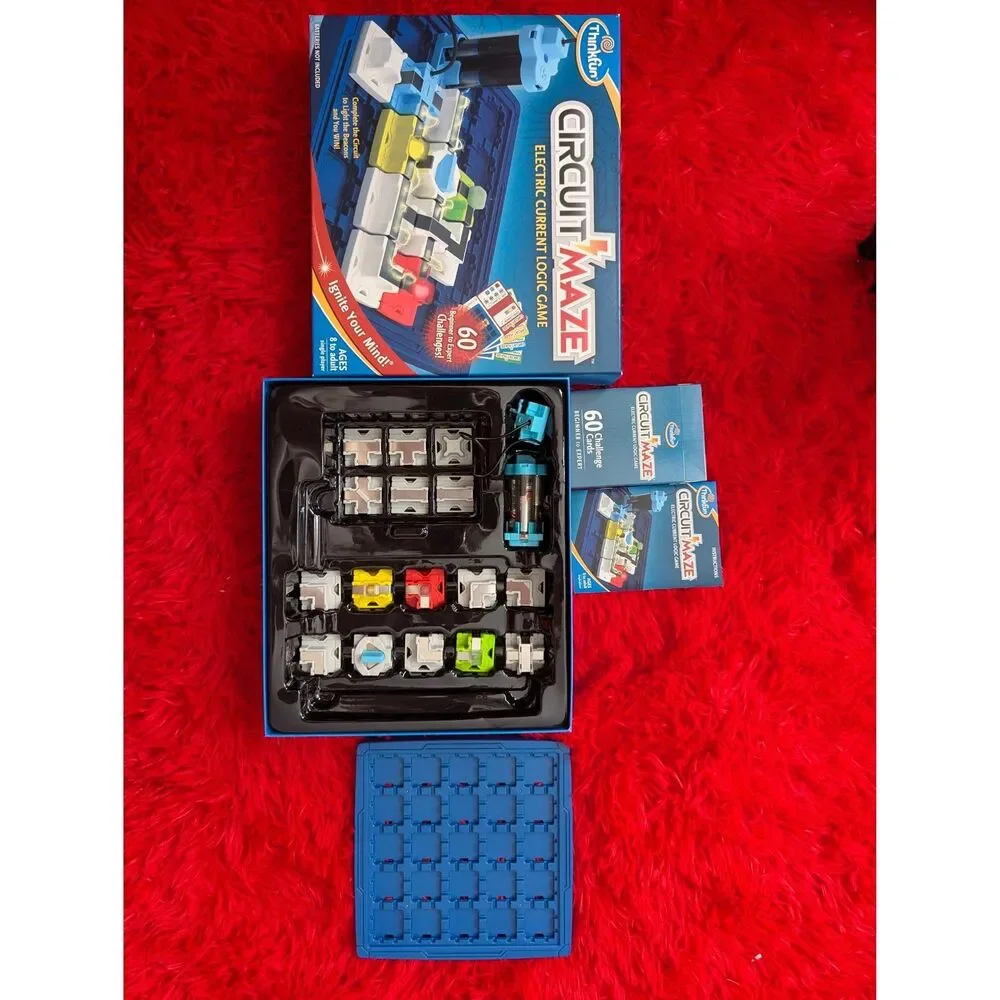 ThinkFun Circuit Maze Electric Current Logic Board Game STEM Toy 60 Challenges